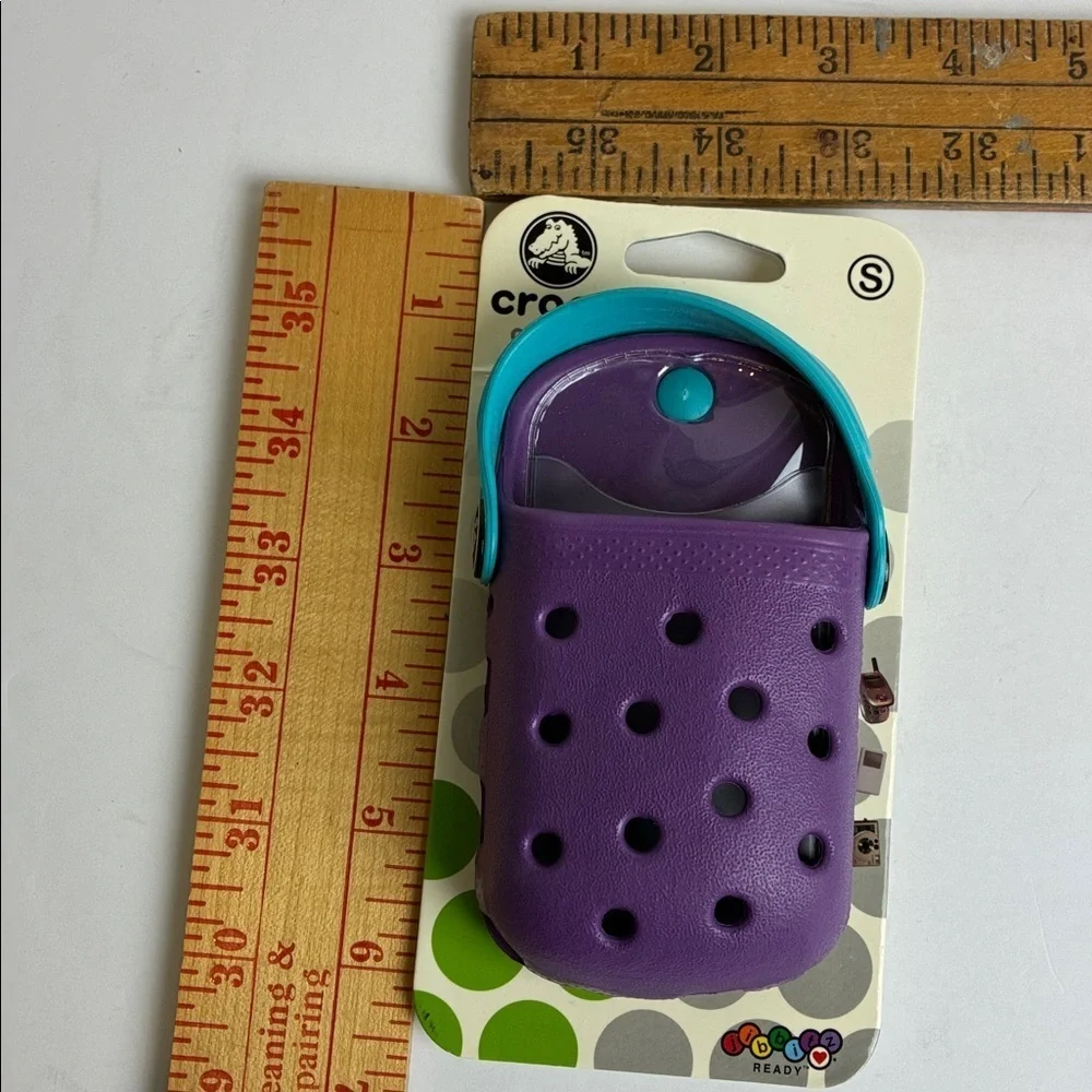 Crocs O Dial Cell Phone Case ID Money Holder NWT (No Lanyard) Purple & Teal